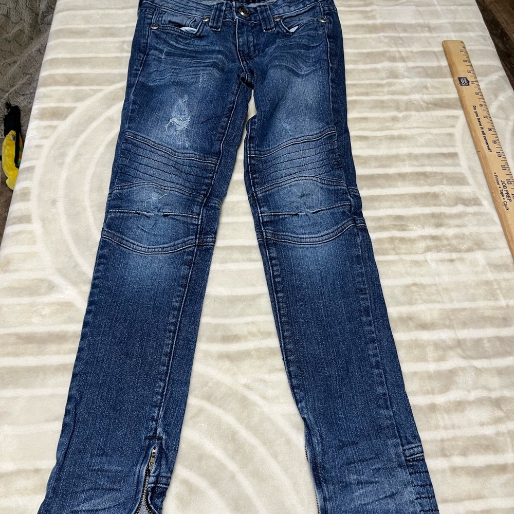 Affliction Dark Blue Skinny Jeans 25
